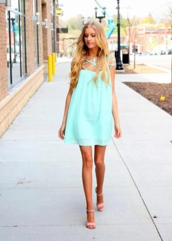 Turquoise dress for blonde girls
