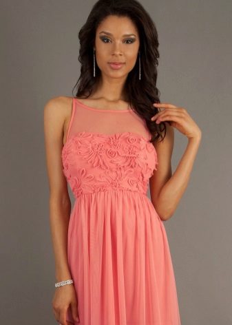 Pink and Peach Coral Dress