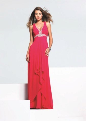 Light crimson long dress