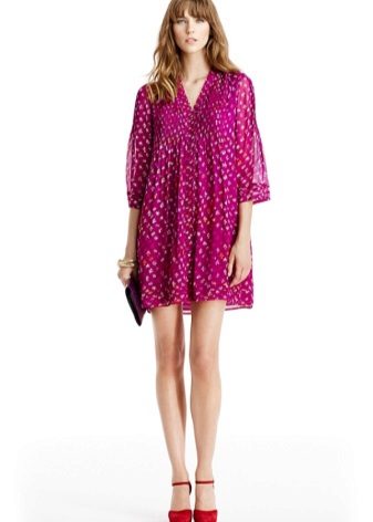 Chiffon tunic dress