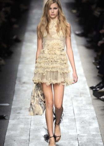 Short knitted dress for prom