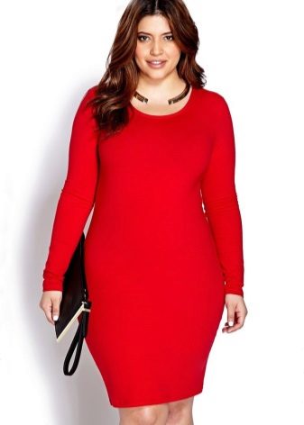 Red dress for obese women