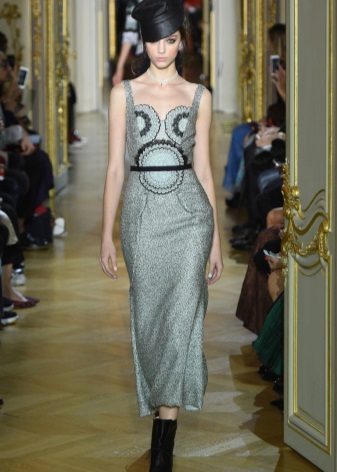 Gray dress from Ulyana Sergeenko spring 2016