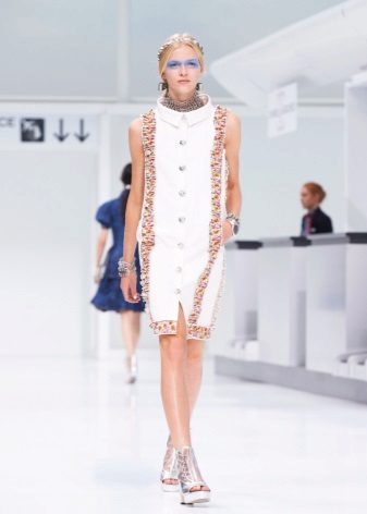 White dress from Chanel cocktail