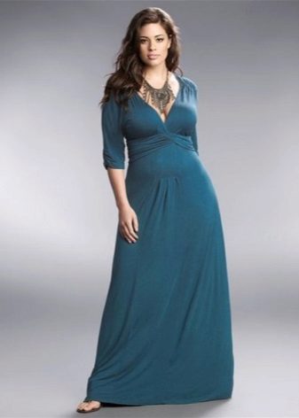 Long simple dress for obese