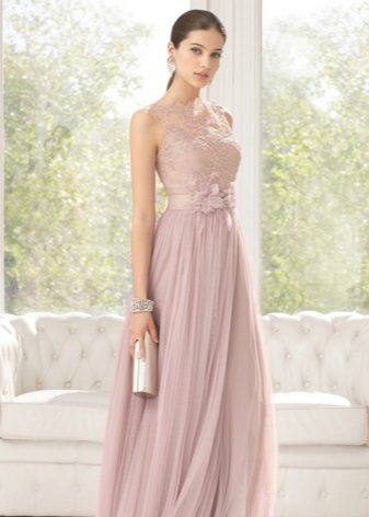 The dress is dirty pink