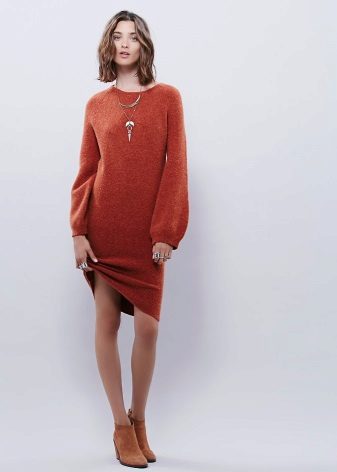 Warm terracotta dress