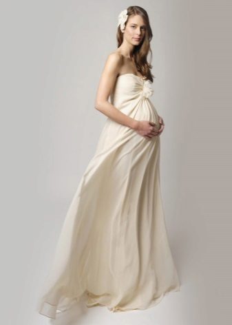 Dairy long dress for pregnant women
