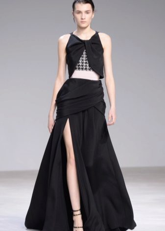 A-line dress with a slit