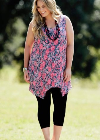 Dress tunic for obese women