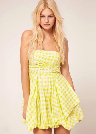 Cotton balloon dress