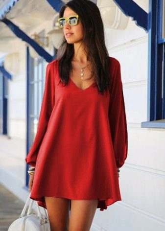 Polyester Short Red Dress