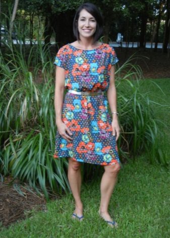 Dress from a free cut staple