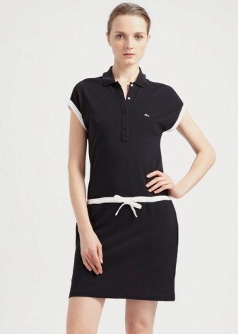 Women's polo dress with full hips