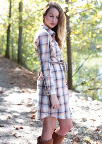 Blonde, Dilyna Midi Checked Shirt Dress