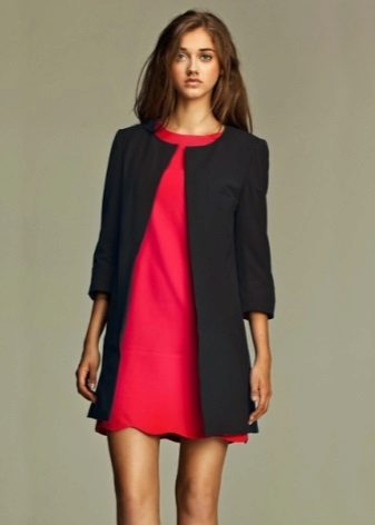 Shift dress with jacket