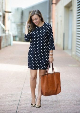 Sulfur Dress in White Polka Dot