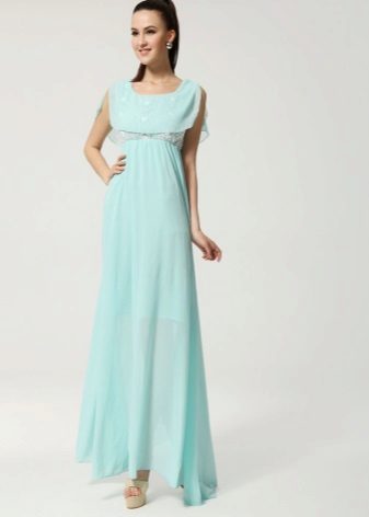 Dress with a high waist for a figure Slim column