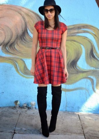 Red check dress tartan