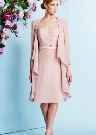 Flared dress with jacket