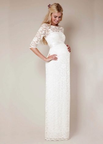 Long Maternity Wedding Dress