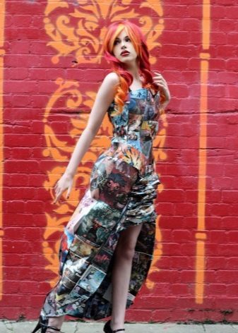 Dress from the magazine with a cut