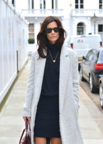 Coat to low waist dress