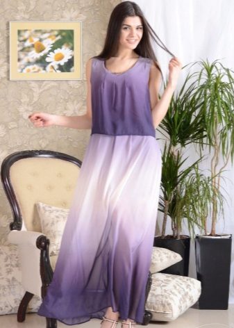  Long dress, dress gradient colors