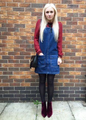 Dress-dress in a combination with a shirt