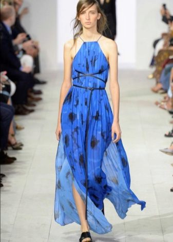 Fashionable blue dress spring-summer 2016