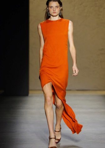 Fashionable copper dress spring-summer 2016