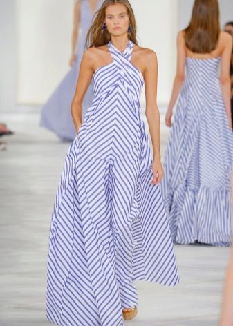 Fashionable striped dress season spring-summer 2016