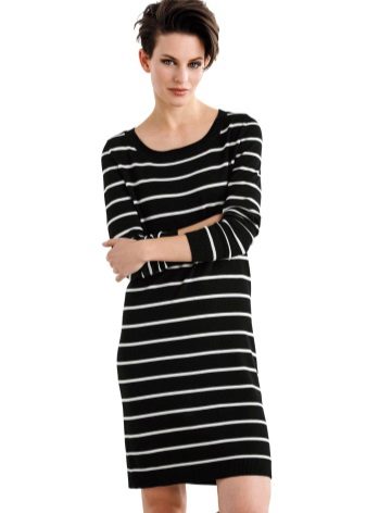 striped dress from footer