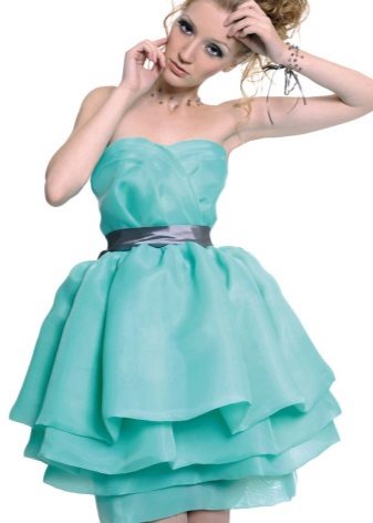 organza prom dress