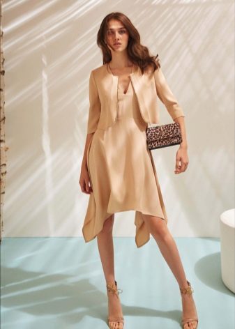 Jacket to beige dress