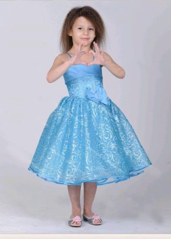 Graduation dress in kindergarten blue