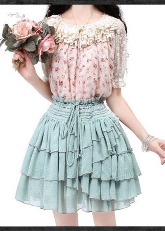 soft skirt with frill