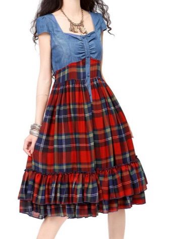 midi skirt with flounce at the bottom