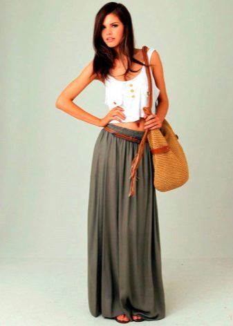 long summer skirt trapeze