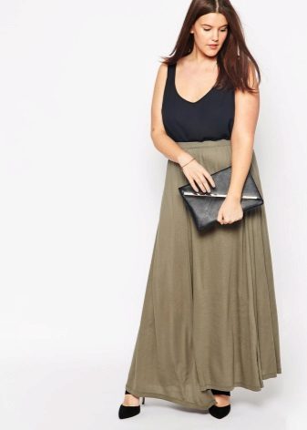 modest floor skirt for obese women