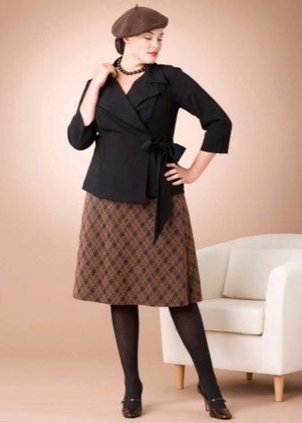 plaid midi skirt for fall