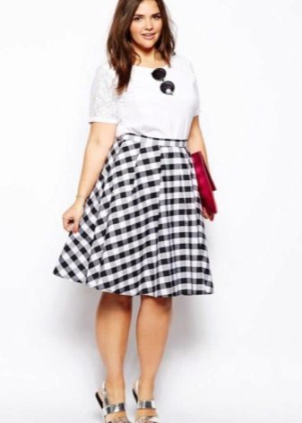 Conical skirt for obese girls