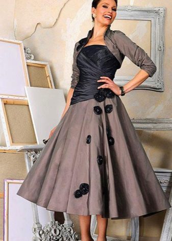 taffeta evening dress
