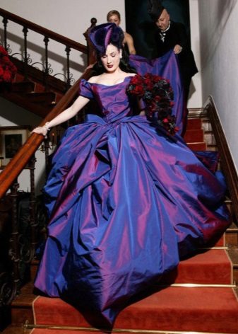 avant-garde taffeta wedding dress