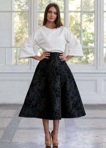black midi skirt for celebration