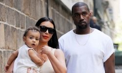 Kim Kardashian showed a picture of a newborn baby and revealed his name