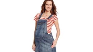 Maternity denim sundress