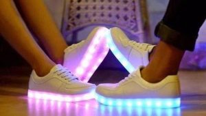 Glowing sneakers