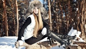 Women's winter boots from genuine leather