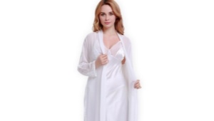 White silk robe